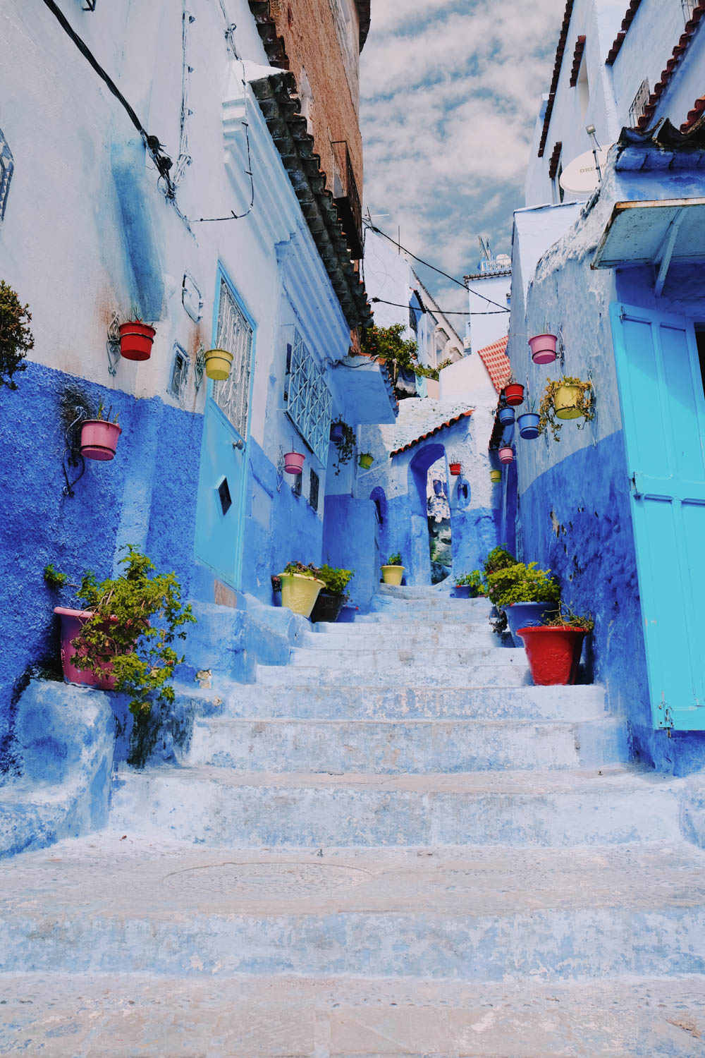 Rue de Chefchaouen, la ville bleue - Maroc